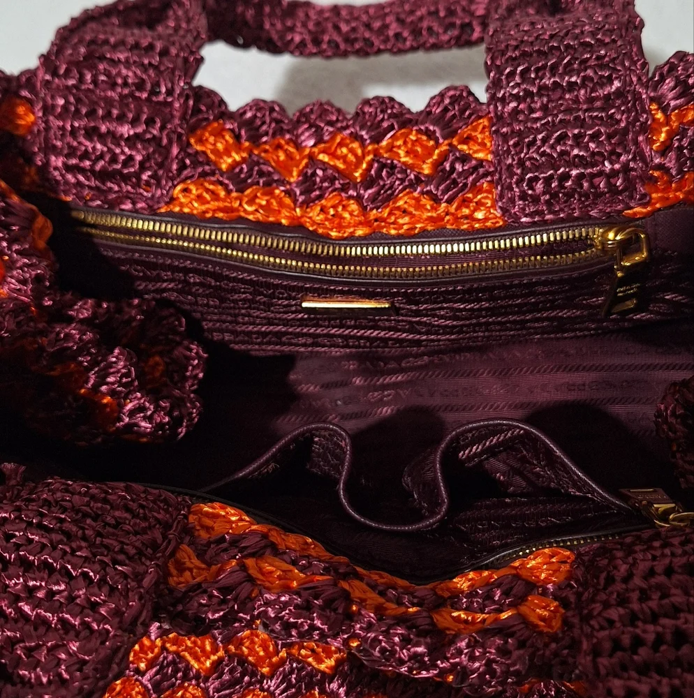 Prada Rafia Crochet Bag - Picture 6 of 15